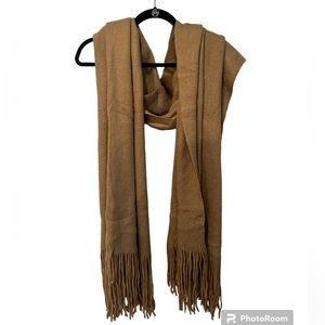 Free People Oversized Camel Scarf